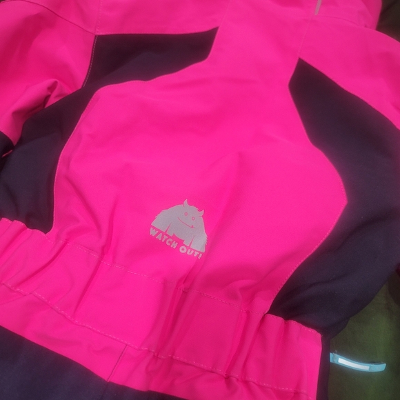 Killtec Pink Ski Snowsuit Sz 1 year 2 year Pink Black Hooded - Picture 4 of 6